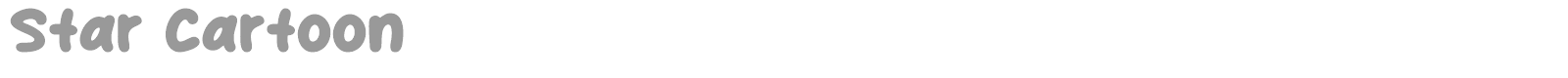 Star Cartoon font preview